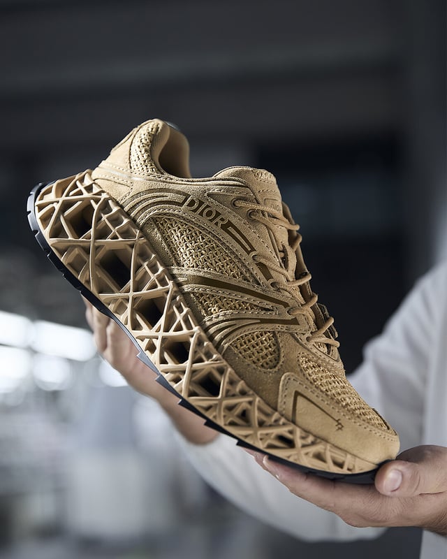 Dior Oblique T-Shirt, Relaxed Fit Blue and White Terry Cotton Jersey