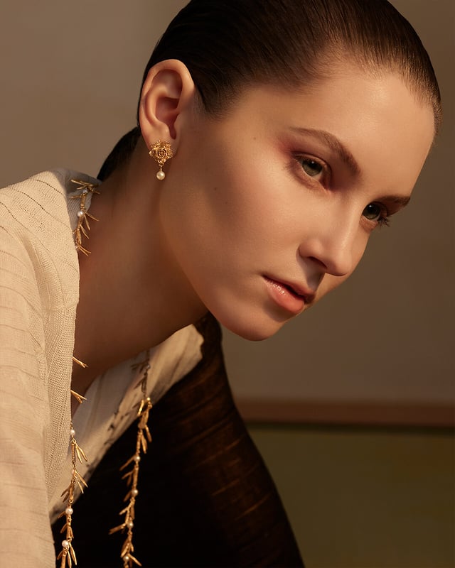 Dior Privé Vertical Hobo Bag Beige Dior Icons Calfskin