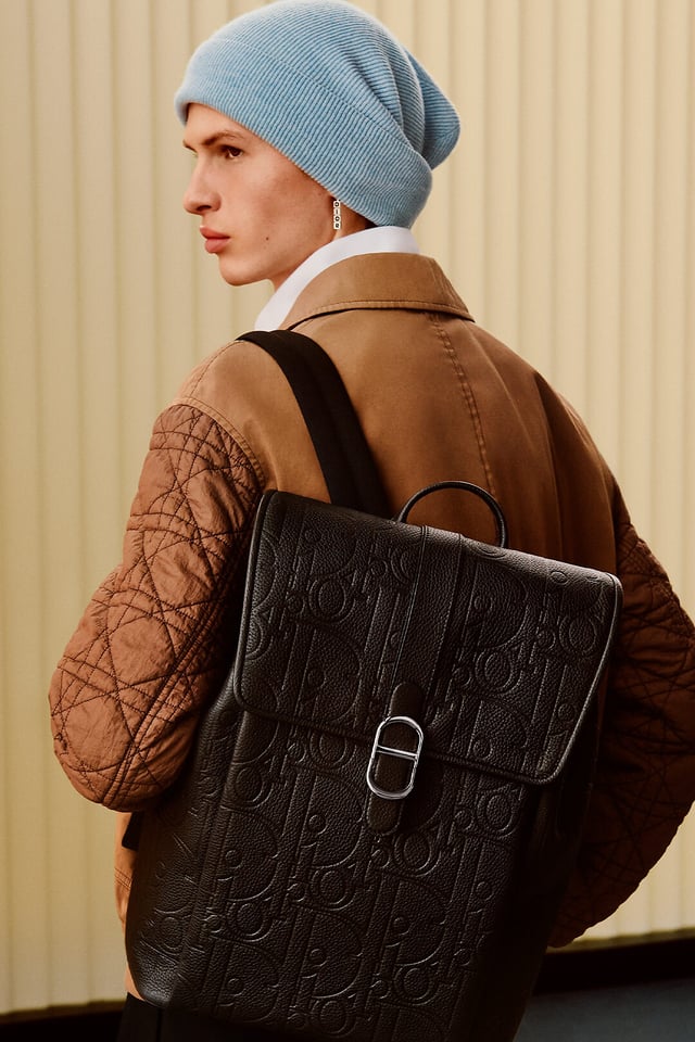 Cannage Bangle Set Silver- and Ruthenium-Finish Brass